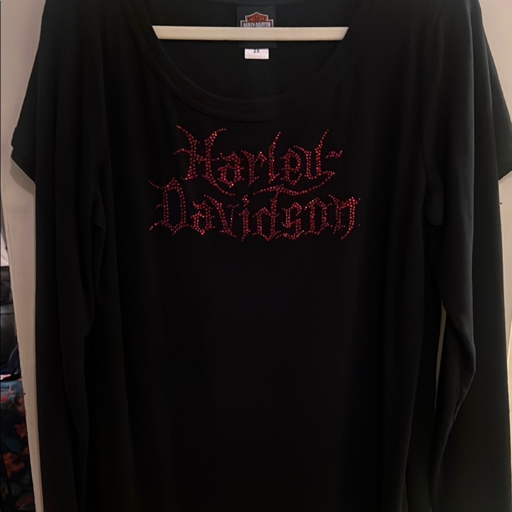 5 for 50 Harley-Davidson Black short & long sleeve shirts plus sizes $10 each.